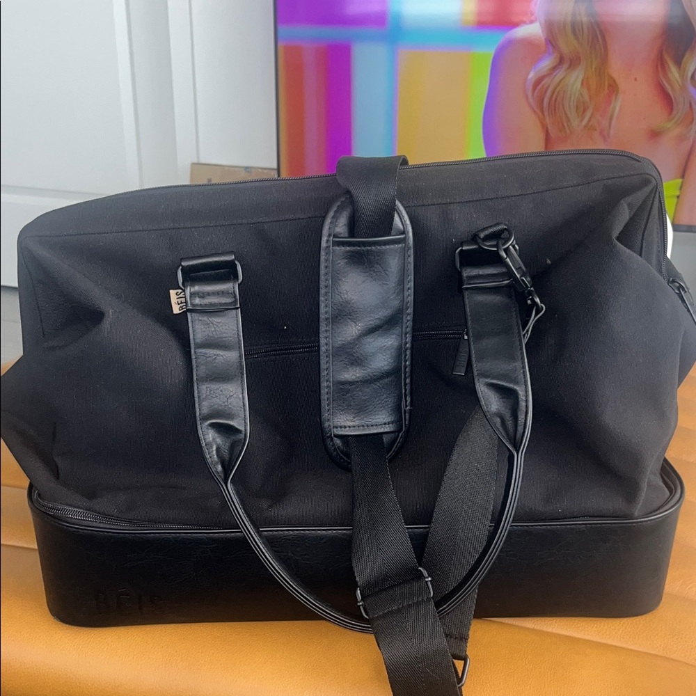 BEIS Jet Black Duffel Bag